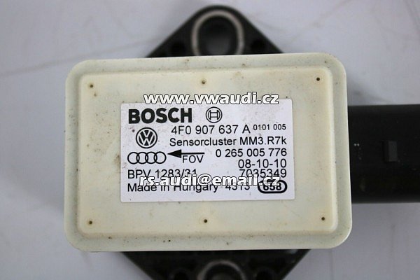 4F0 907 637 A Bosch 0265005776   Seat Exeo 3R ESP Duo senzor řídící jednotka senzor zrychlení  AUDI A6 - 3