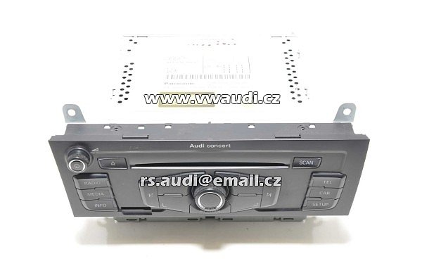 8T1 035 186 P Audi A5 8T A4 8K vestavěné rádio autorádio CD přehrávač 8T1 - 2