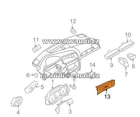 8K1 820 043 AT Audi A4 A5 B8 Klimatizační jednotka - 5