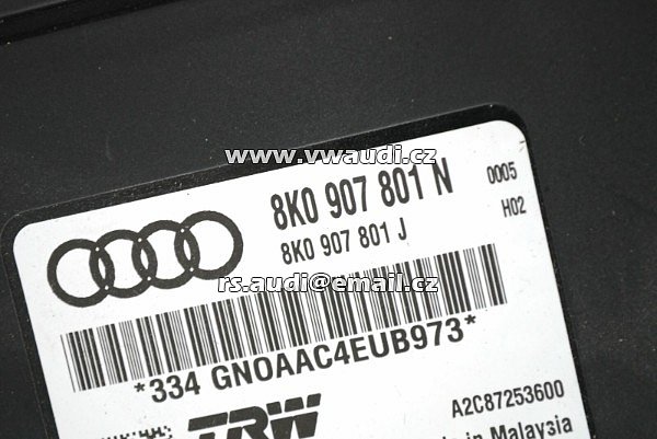 8K0 907 801 N Řídicí jednotka elektronické parkovací brzdy Audi a4 b8 a5 8t ECU - 2