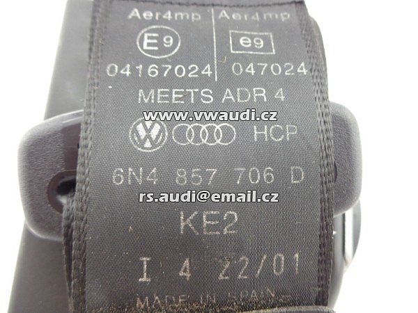 6N4 857 706 D Bezpečnostní pás Přední pravý VW Polo 6N2 6N4857706 - 2