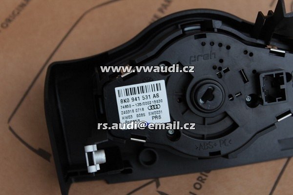 8K0 941 531 AS  Originální spínač světel AUDI A4 A5 8K Q5 - 2