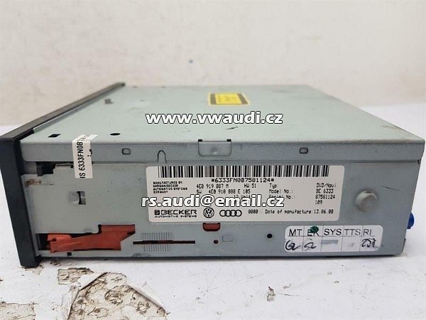 AUDI Modul CD DVD Navigace 4E0919887M 4E0910888E - 4