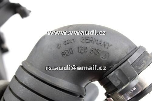 8D0 129 615 J Sací hadice VW Passat 3B Audi A4 8D / TDI / . TRUBKA PŘÍVOD VZDUCHU  Sání motoru  - 3