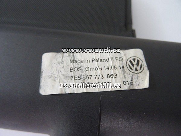 7E5 867 773 86G Roleta kryt zavazadlového prostoru T5 T6 T6.1 Multivan VW 7E5 - 3