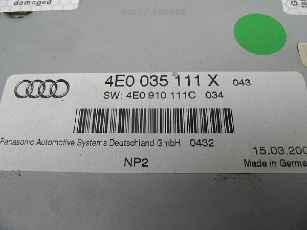 4E0 035 111 Audi A6 4F CD Changer 6 Fach - 2