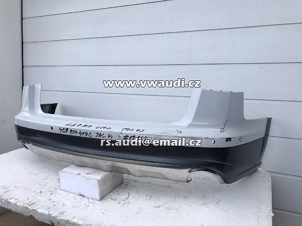  4G9 807 835 A Difuzor chrom spoiler - pro Nárazník zadní Audi A6 4G Avant Allroad Facelift 2014 - 13