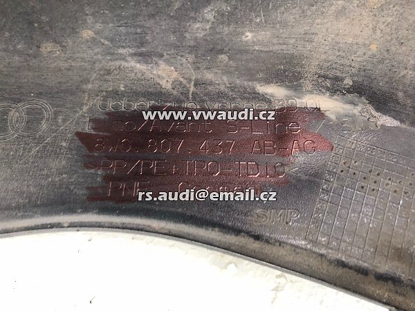 8W0 807 437AB  AUDI A4 Přední nárazník 8W B9 S-Line 8W0  - 4