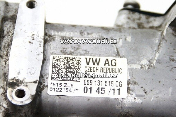 059 131 515 CG AUDI A6 C7 2011 3.0 TDI 059131515CG EGR VENTIL COOLER - 2