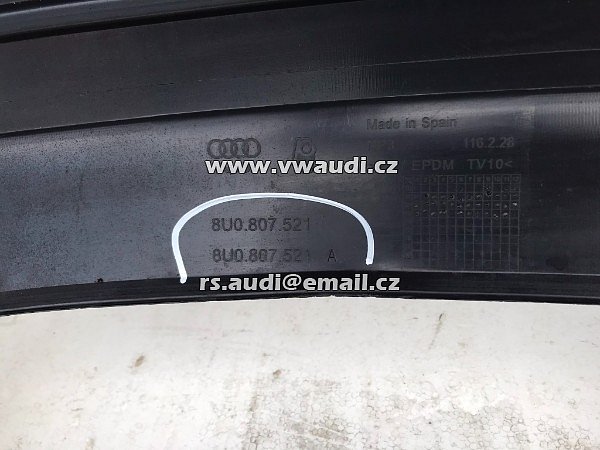 8U0 807 385 A + SPOILER 8U0 807 521 AUDI Q3 8U S-Line zadní nárazník - 17