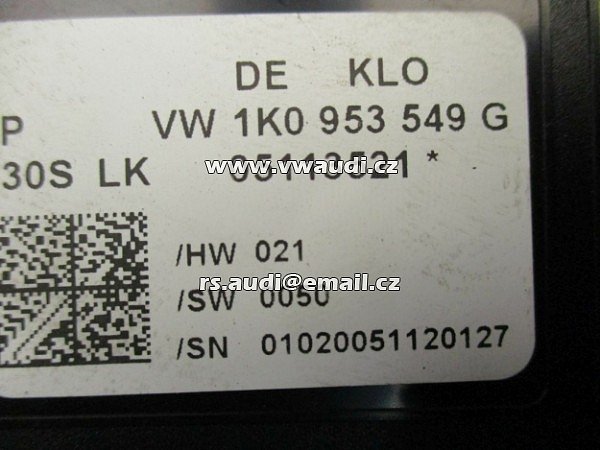 1K0 953 549 G modul sloupku řízení SKODA OCTAVIA COMBI 1Z5 1.6 FSI - 2