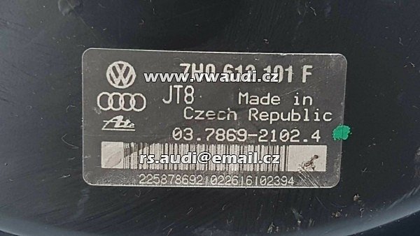 7H0 612 101 F  Posilovač brzd pro VW T5 7H 03-09 TDI 2.5 128KW 7H0 612101F - 2