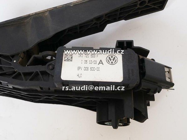 1K1 721 503 F Plynový pedál 1K1721503F Audi VW 6PV008600-00 originál - 2