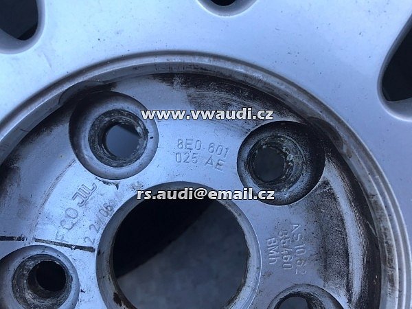 8E0 601 025 AE AL kola al . sada 4 ks + pneu  Audi A4 B6 B7 8E 04-08 - 9