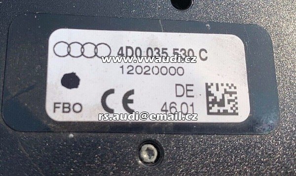 4D0 035 530 C zesilovač antény Audi A4 S4 B5 A6 C5 A8 S8 D2 Allroad - - 3