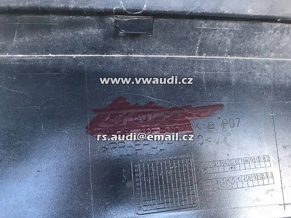760 807 421 A zadní nárazník černý  PDC VW Touareg CR7 2018 - 5