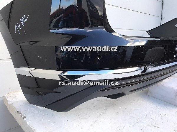 760 807 421 A Nárazník zadní  černý  PDC VW Touareg CR7 2018 2019  barva DEEP C9X - 18