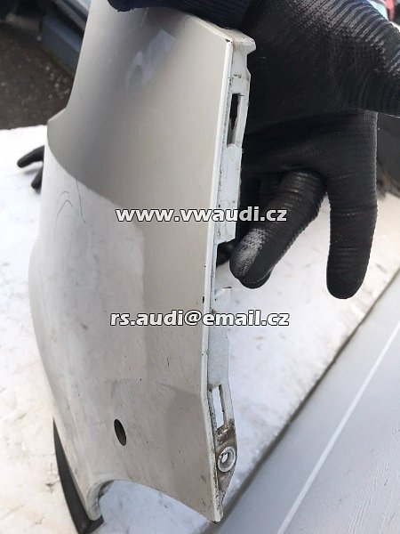 5H6 807 421  Nárazník zadní VW Golf 8 VIII BÍLÁ barva chrom PDC 6X  +SPOILER 5H6 807 568F - 14