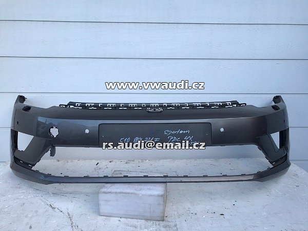 510 807 241 A VW Golf 7 VII SPORTSVAN 510 2014-2018   krytka tažné oko přední nárazník - 2