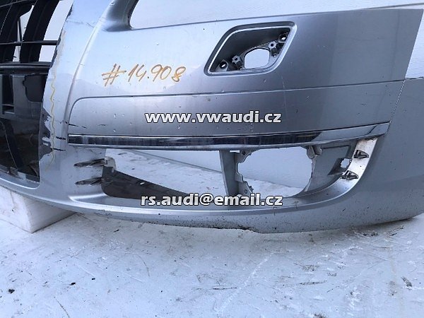 4F0 807 437 E Nárazník přední Audi A6 C6 4F 4F5 4F9 2005 Stříbrná - 4