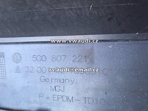 5G0 807 221 Nárazník přední PDC 6x + SRA ostřik světel VW GOLF 7 VII mk7 5G 2.0 TDI 2014  - 16