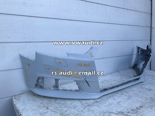 8W0 807 437  Nárazník přední PDC + SRA ostřik světel BÍLÁ barva  Audi A4 8W B9 od 2016 Přední nárazník  - 32
