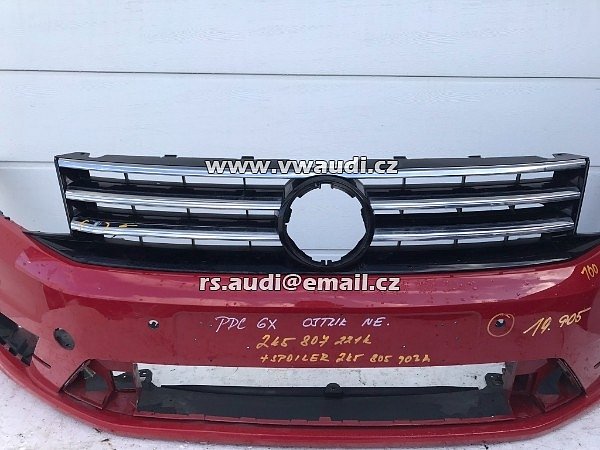 2K5 807 221 K přední nárazník PDC 6x  VW Caddy 2K 2K5 Facelift od 2015 Přední nárazník  - 22