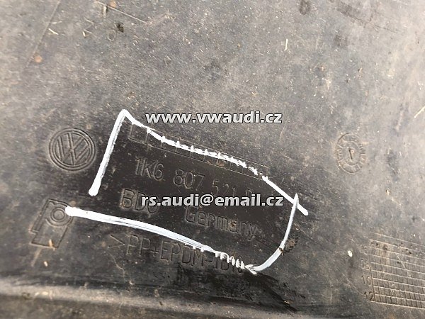 1K6 807 521 D  zadní nárazník Pdc VW  GOLF MK5 V Golf GTI + Spoiler 1K6807521D 9B9 - 5