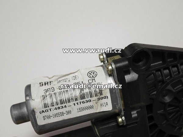 3B9 839 751 CM VW Passat 3BG Elektrický regulátor zadního levého okna  - 2