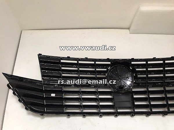 VW T6 T6.1 maska ​​chladiče přední maska ​​7LA853651B originál 7LA853653H  Chrom + znak emblém logo - 11