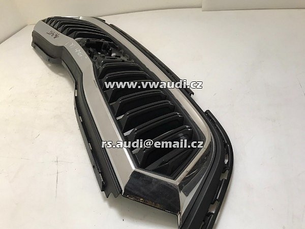 565 853 653 OEM maska ŠKODA Kodiaq 565 Laurin&amp;Klement 565853653  chrom rámeček ! maska prasklá - 8