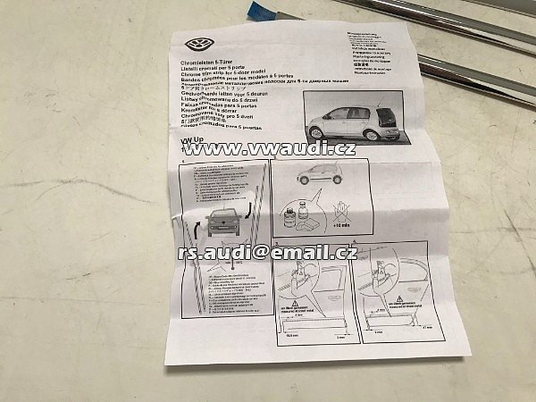 1S4 071 328 DML VW Up! 2012-17 chrom paket doplněk chrom lišty dveře - 10