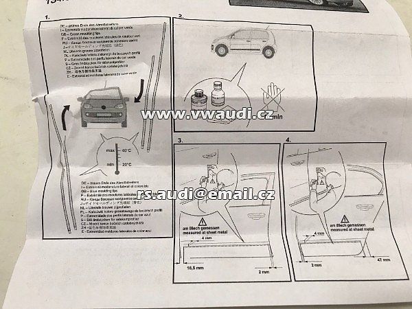 1S4 071 328 DML VW Up! 2012-17 chrom paket doplněk chrom lišty dveře - 12