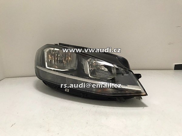 Přední světlo pravý Halogen + VW Golf 7 2017-2020 - 2