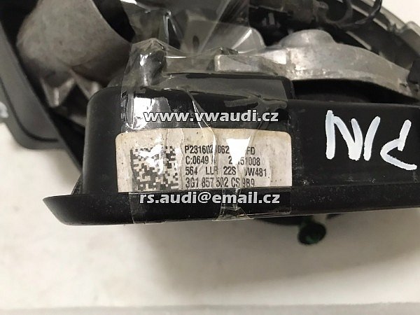 3G1 857 502 CS vnější zrcátko PRAVÉ  Original VW Passat 3G B8 3G1857502CS 9B9  - 13