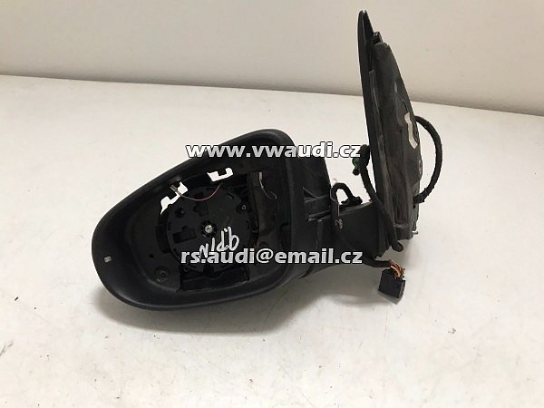 5K0 857 501BB 9B9  olf 6 VI Gti Řidič Pohled zleva Vnější zrcátko Černá CXPCQ - 2