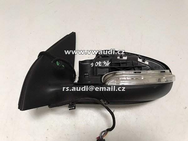 5K0 857 501BB 9B9  olf 6 VI Gti Řidič Pohled zleva Vnější zrcátko Černá CXPCQ - 7
