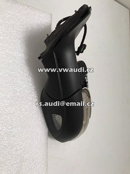 5K0 857 501BB 9B9  olf 6 VI Gti Řidič Pohled zleva Vnější zrcátko Černá CXPCQ - 8