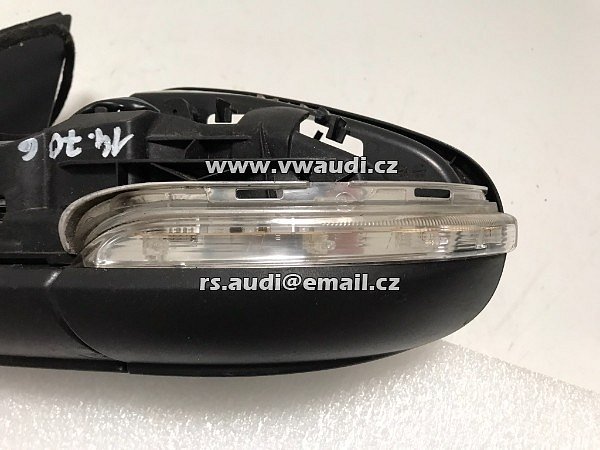 5K0 857 501BB 9B9  olf 6 VI Gti Řidič Pohled zleva Vnější zrcátko Černá CXPCQ - 10