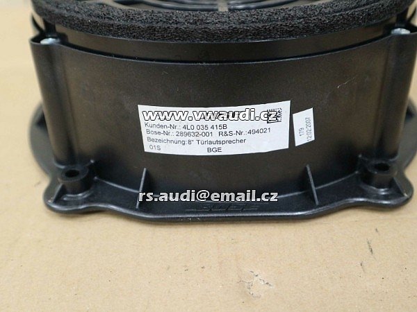 4L0 035 415 B BOSE reproduktory Audi A6 S6 4F Q7 4L  boxy dveře přední / zadní - 2