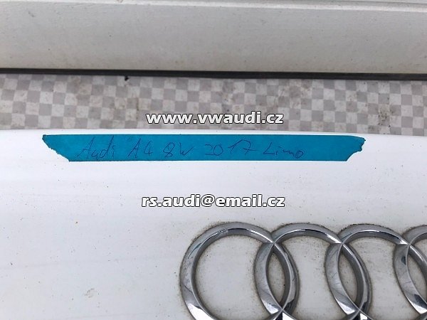  8W5 827 025 D Audi A4 S4 8W B9 LIMO SEDAN LIMUZÍNA Víko zavazadlového - 7