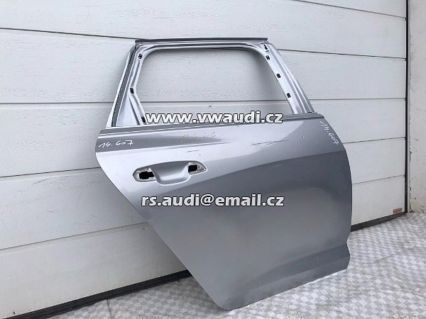 4G9 833 052 Audi A6 S6 4G C7 RS6 Avant Door Boční dveře Zadní pravé stříbrná  - 2