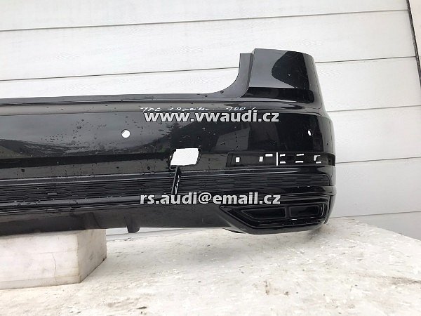 4N0 807 521 J  4N0 807 067B -Audi A8 4N nárazník zadní  Mythosschwarz - 34