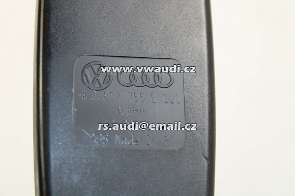 4L0 857 755 G Audi Q7 2008 4.2 D AT 240kW háček přezky bezpečnostního pásu přední levý - 3
