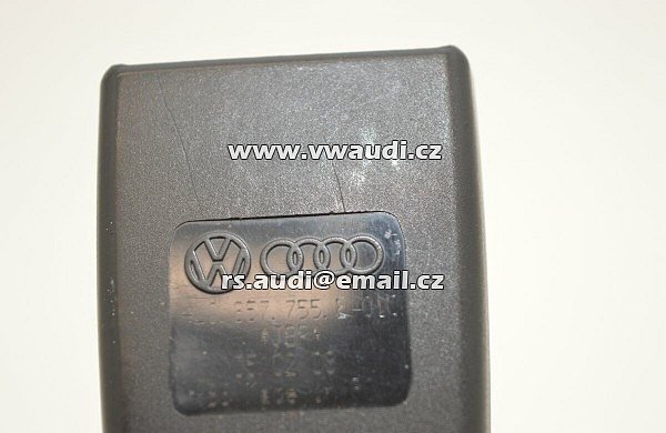 4L0 857 755 G Audi Q7 2008 4.2 D AT 240kW háček přezky bezpečnostního pásu přední levý - 4