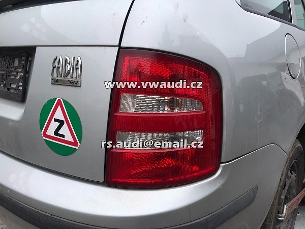 Fabia Comfort Combi FAB   1.4 16V AUA NA NÁHRADNÍ DÍLY  Cislo laku 1B / F7T - 36