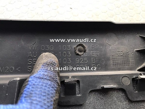 03G 103 925 BP VW Passat B6 Kryt motoru 03G103925BP 03G103925BG 2.0D 103kw 2007 - 7