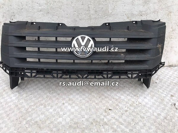 2E0 853 653 E VW CRAFTER 2011-2017 Mřížka předního nárazníku černá matná - 2