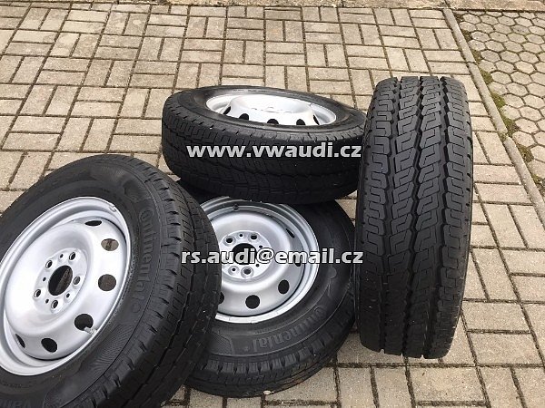 5xSADA 4ks NOVÝCH nepoužitých originál Fiat kol na Fiat Ducato 6J x 15&quot;H2 5x118 ET68 + pneu Continental VancoCamper 215 70 R15 CP 109R. - 17