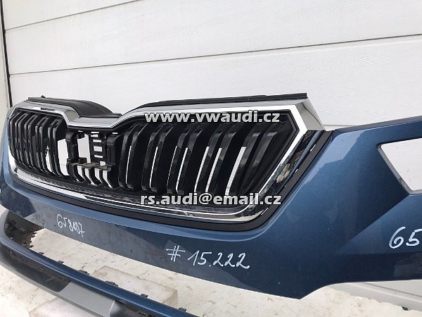 568 807 221 nárazník přední Skoda. 8. KAMIQ (NW4). BÍLÁ + MASKA  - 20